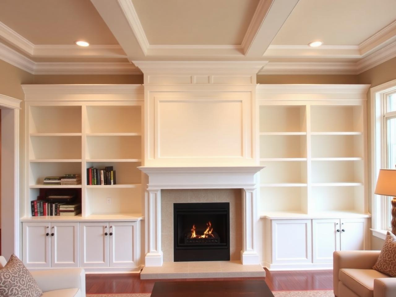 Custom Built-In Bookshelves